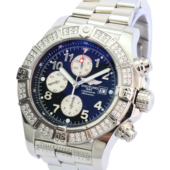 Breitling Other - Breitling Mens Super Avenger Stainless Steel 48mm Breitling Other - Breitling Mens Super Avenger Stainless Steel 48mm